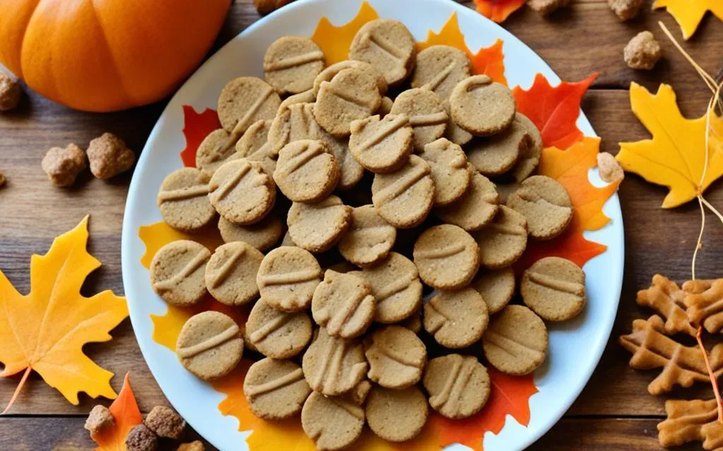 peanut butter and pumpkin dog treats