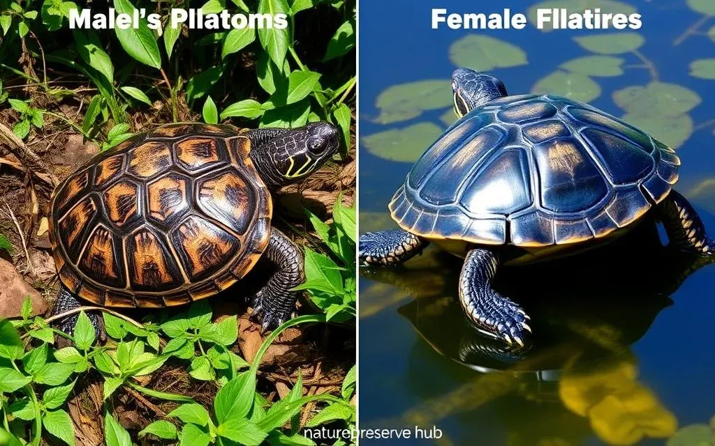 visual signs of male vs female turtles