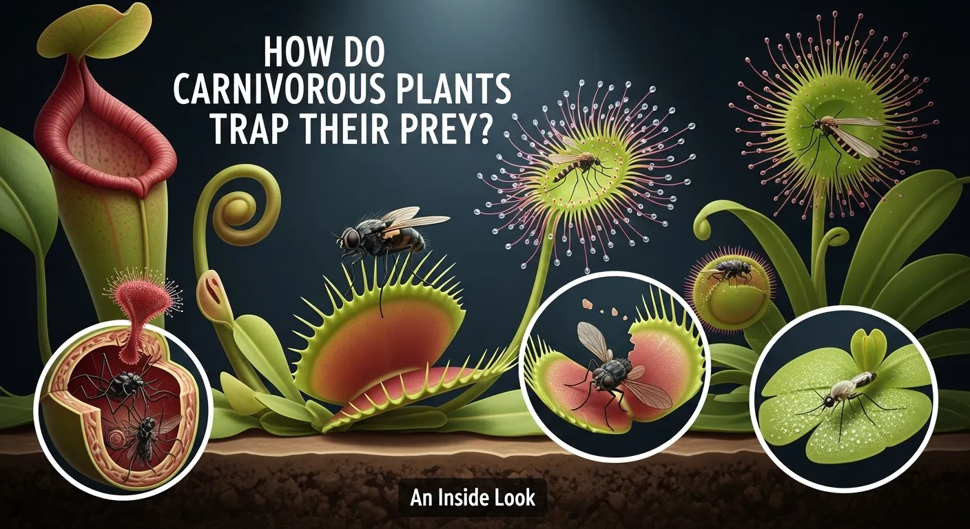 How Do Carnivorous Plants Trap Their Prey? An Inside Look