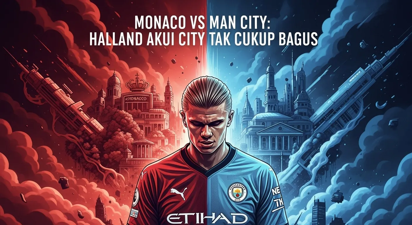 Monaco vs Man City: Haaland Akui City Tak Cukup Bagus